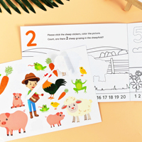Números personalizados, letras, ejercicios de seguimiento, libro de trabajo Montessori, hojas de trabajo de práctica de escritura a mano, libro para colorear de educación temprana