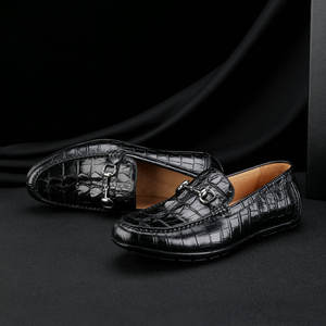 Chaussures pour hommes italiennes de haute qualité, à enfiler, à bout carré, décontractées et formelles pour l'automne, faites à la main et personnalisées - Product Image 2