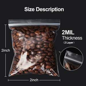 Huamaohengchun Premium <b>Small</b> Classic 2x2'' 2 Mil PE Resealable Ultra Strong Durable <b>Zip</b> Top Lock <b>Bags</b> 1200ct Jewelry Business - Product Image 6