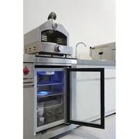 Conjunto de Muebles de Cocina para Exteriores de Acero Inoxidable 304 con Refrigerador de Doble Puerta y Fregadero para Parrillas de Barbacoa
