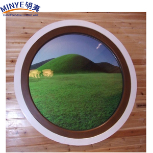 Proveedor de China de marco de aluminio de diseño redondo ventana abatible horizontal pivote Ventana <span class=keywords><strong>hotel</strong></span> - Product Image 5