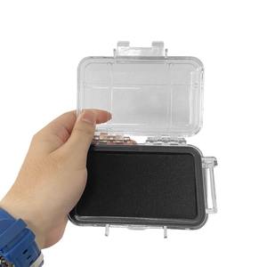 Caja de almacenamiento transparente a prueba de agua con inserto de espuma, a prueba de golpes, a prueba de humedad, estuche de viaje para exteriores para accesorios electrónicos - Product Image 3