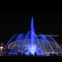 Equipo Moderno de Fuente de Agua Danzante Comercial con Luz LED Arcoíris y Sistema de Control Musical