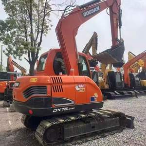 รถขุดขนาดเล็ก DOOSAN DX75LC-9C 7 ตัน มือสองจากเกาหลี เครื่องจักรกลเคลื่อนย้ายดิน รถขุดตีนตะขาบแท้ เครื่องยนต์และปั๊มผ่านการทดสอบแล้ว - Product Image 1