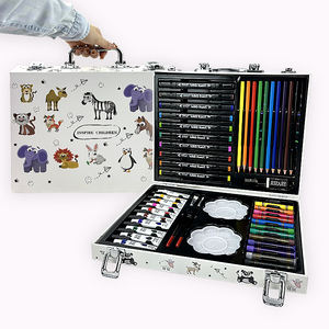 Pasokan Harga Murah OEM Art Stationery Set Pabrik Lukisan Anak-anak Gambar Art Marker Set dengan Pensil Warna - Product Image 3