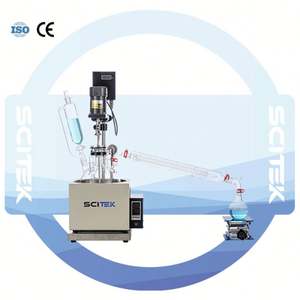 SCITEK 10L Reactor de vidrio de una sola capa para condensación Extracción y separación de reacción de agitación al vacío-OEM personalizable - Product Image 5