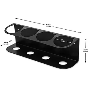JH Mech 스프레이 랙 에어로졸 주최자가 4 캔 어떤 벽 마운트 파우더 코팅 스틸 스프레이 홀더