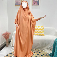 Vêtements islamiques traditionnels Robe de prière longue Maxi pour femmes avec Khimar pour Jilbab Abaya Hijab une pièce grande taille en