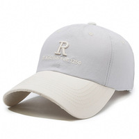 Topi bisbol musim semi serat poliester 5 Panel, topi bisbol musim gugur bahan kain tipis tahan air cepat kering pinggiran besar luar ruangan