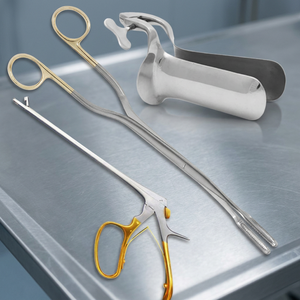 Ensemble d'instruments chirurgicaux gynécologiques 3 pièces manuels certifiés CE ISO 9001:2015 ISO 13485:2016 Classe I Garantie 1 an Meilleure qualité - Product Image 2