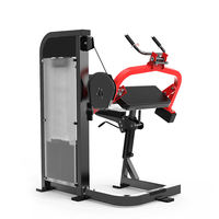 Équipement de musculation professionnel à sélection de poids par pignon, Machine à curls assis pour biceps, Appareil d'entraînement biceps et triceps