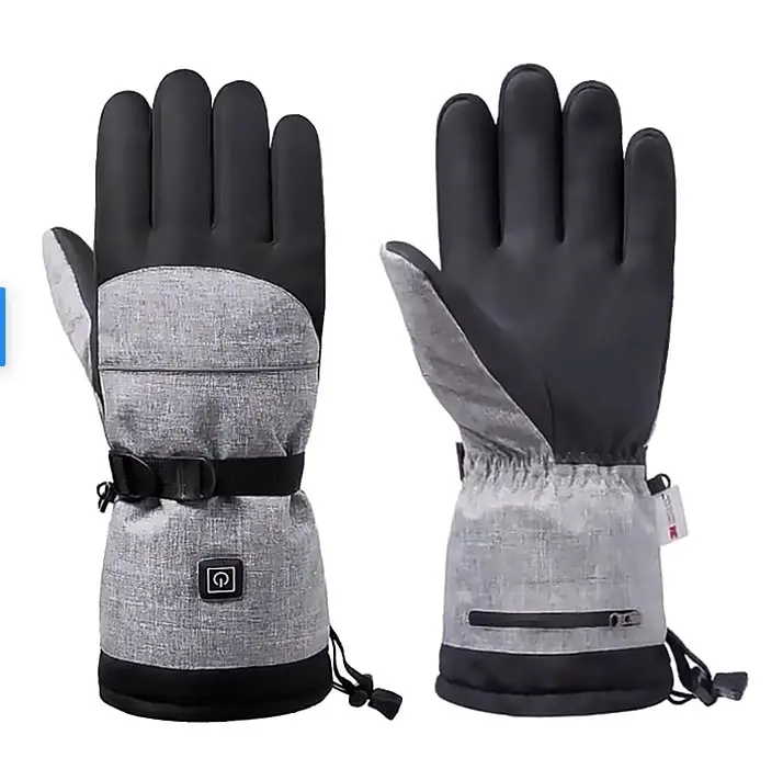 Зимние уличные водонепроницаемые перчатки с электроподогревом и перезаряжаемой батареей для сноуборда мотоцикла гоночного велосипеда лыжного спорта