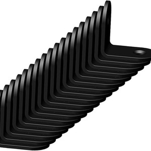 Soporte de ángulo recto de acero inoxidable para estanterías, color negro, paquete de 20 con tornillos, soporte de esquina duradero para estanterías - Product Image 3