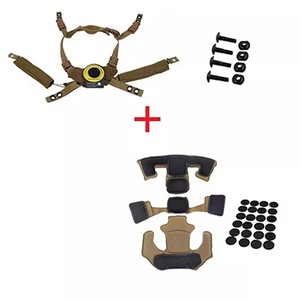 Sistema <span class=keywords><strong>de</strong></span> Suspensión para Casco Táctico <span class=keywords><strong>de</strong></span> Nailon Ajustable y Extraíble TJ Wholesale con Correa <span class=keywords><strong>de</strong></span> Barbilla <span class=keywords><strong>de</strong></span> Cuero y Camuflaje - Product Image 2