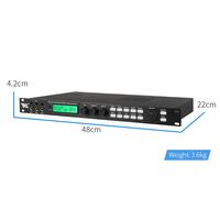 Le processeur audio numérique professionnel Berase X5 karaoké peut être réglé via une interface PC Empêcher l'effecteur audio hurlant
