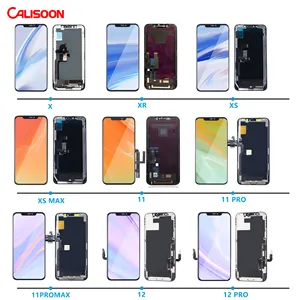 Layar Tampilan LCD Ponsel, Pengganti dengan Rakitan Digitizer Sentuh untuk iPhone X 10 11 XS XR XS Max 11 12 Pro Max 12 Mini