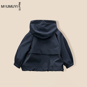 <span class=keywords><strong>Blouson</strong></span> Bomber Unisexe pour Enfants, Nouveau Modèle Printemps 2026, Coupe-Vent Fonctionnel à Capuche, Style Streetwear, Tenue Printanière Cool pour Petit Garçon - Product Image 4