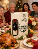 Vente en gros d'usine : Coffret de présentation en cuir pour 2 bouteilles, emballage cadeau pour vin et boîtes d'expédition de vin personnalisées