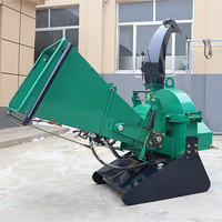 Broyeur de bois arrière robuste pour tracteur WC46, type remorque, pour défrichage forestier et élimination des déchets agricoles