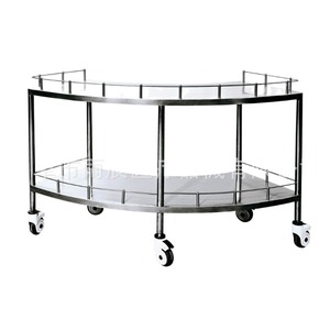 Chariot à instruments en forme d'éventail en acier inoxydable Xin Yuchen 1400x450x900mm pour salle d'opération à usage médical - Product Image 2