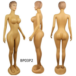 Mannequin Femme Voluptueux Grande Taille avec Fesses Brésiliennes Poitrine Généreuse, Tête Chauve, Maillot de Bain Bikini Slip Plage Sexy - Product Image 3
