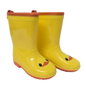 Yellow Cartoon <strong>Duck</strong> Kids PVC Water Proof <strong>Rain</strong> <strong>Boots</strong> - Product Image 4