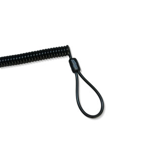 वसंत लोड सामरिक लायनर्ड बंदूक स्लिंग बेल्ट एंटी-शेडिंग टीपू कॉर्ड और कीचेन का उपयोग काले - Product Image 4