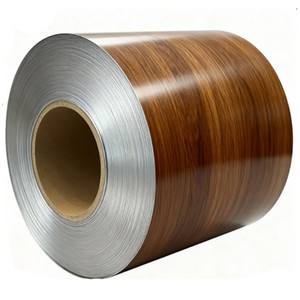 Bobine d'<span class=keywords><strong>aluminium</strong></span> laquée série 5000, effet bois authentique, revêtement PVDF FEVE PE HDPE NANO, peinture intérieure, couleur enduite - Product Image 1