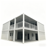 Oficina en Contenedor de 2 Pisos, Tamaño Personalizado, Entrega Rápida, Oficina Modular Prefabricada, Oficina Portátil para Obras de Construcción