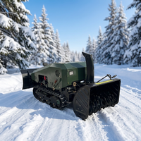 Robot souffleur de neige électrique télécommandé, balayeuse de neige sur chenilles, machine autonome à batterie, marque HD pour les municipalités