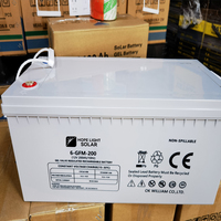 Batterie d'énergie solaire 12V à cycle profond Batterie gel 12V 100ah 200ah