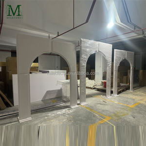 Soportes Decorativos para Eventos, Telón de Fondo Acrílico Blanco Moderno y Alto, Telón de Fondo Dorado para Escenarios, Accesorios para Bodas Baratos de China - Product Image 5