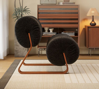 Fauteuil d'occasion de style nordique, chaise simple pour chambre à coucher ou balcon, canapé de loisirs design pour salon