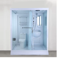 Toilettes mobiles modulaires préfabriquées portables de luxe Cabine de douche Unité de salle de bain sanitaire en acier pour l'extérieur