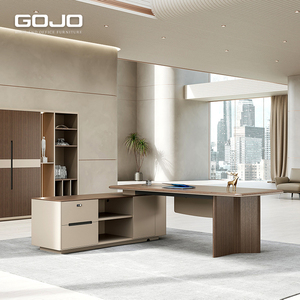 Hiện Đại Sang Trọng Gojo GZ-WPN Giám đốc Điều Hành L-Hình Bàn Modular Thiết Kế Thân Thiện Với Môi Chống Nước Thương Mại Nội Thất Văn Phòng - Product Image 1