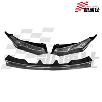 Divisor de Parachoques Delantero de Fibra de Carbono Estilo KSUI, Accesorio de Labio Delantero, Compatible con Modelos BMW M3 M4 G80 G82