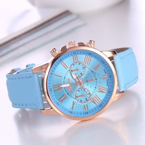 Reloj de Pulsera de Cuero <span class=keywords><strong>para</strong></span> Mujer, Modelo 2025, Más Vendido, Deportivo, Resistente al Agua, de Ginebra, de PU, Regalo <span class=keywords><strong>para</strong></span> Novia, Reloj de Cuarzo <span class=keywords><strong>para</strong></span> Hombre y Mujer - Product Image 3
