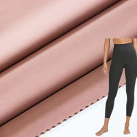 Sensation de main douce 220gsm nylon spandex interlock robe tissu en gros