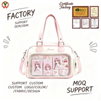 Sac à main multifonctionnel Ita avec poche transparente pour la vie quotidienne, les voyages, les concerts, taille, couleur, logo et tissu personnalisables, vente en gros OEM