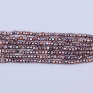 Perlas de Agua Dulce de Zhuji al por Mayor, 18 cm, 4-5 mm, Forma de Botón Plano, Perlas Sueltas Naturales para Joyería DIY, Modelo 31831 de China - Product Image 5