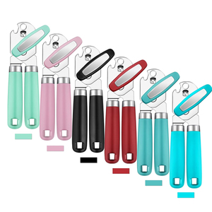 Abrelatas Multifuncional para Cocina, Abrebotellas Manual de Acero Inoxidable con Perilla Giratoria, Abrebotellas de Cerveza y <span class=keywords><strong>Vino</strong></span> con Borde Liso - Product Image 2