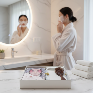 Masque en tissu hydratant et apaisant au DNA de sodium, revitalisant et éclatant, parfumé à la lavande et aux perles, pour tous types de peaux – Cadeau unique - Product Image 4