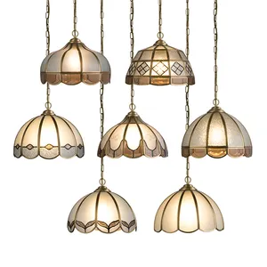 10 pollici di diametro bronzo ottone petali Mini oro lampada a sospensione singola una testa da soffitto per pranzo soggiorno camera da letto cucina