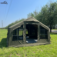 Tente gonflable quatre saisons pour 3-4 personnes, abri dôme imperméable coupe-vent pour le camping et la randonnée