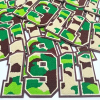 Gros Camouflage Couleur 1911 Numéro Chenille Patchs pour Vêtements