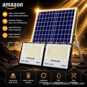 Solar Flood <b>Light</b> 12V LED IP67 Outdoor Garden Street <b>Lighting</b> Aluminum Body Remote Control - Product Image 2