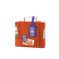 Boîte à faveur Vintage en papier pour fête, valise de sac, Kit en papier, pour avion, fête, mariage,