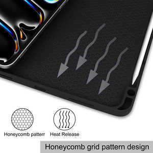 Da kinh doanh Folio máy tính bảng bìa cho <span class=keywords><strong>iPad</strong></span> Pro 13 2024/Pro 13 2024 chống sốc từ trường hợp lật với khe cắm bút chì - Product Image 3