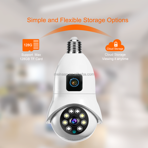 थोक रात दृष्टि 8MP 4K विफी डुअल लेंस बल्ब <span class=keywords><strong>360</strong></span> v380 प्रो वायरलेस स्मार्ट होम सुरक्षा cccTV लाइट बल्ब कैमरा - Product Image 6