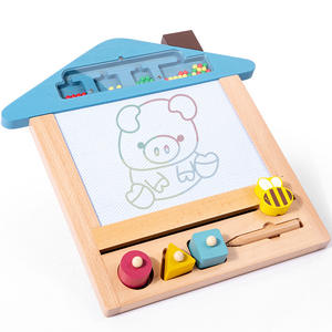 Giocattoli educativi di disegno del tavolo da disegno disegnati a mano di riconoscimento della forma dei bambini di educazione precoce - Product Image 1